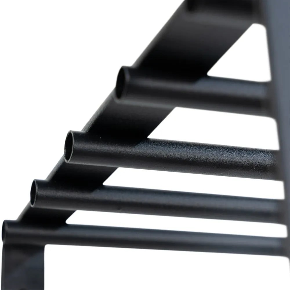 Čierny kovový nástenný vešiak s poličkou Rex – Spinder Design