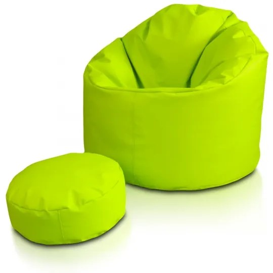 INTERMEDIC SK - Sedací vak Star 85x90 cm | ergonomický dizajn s podrúčkami, 300 l Farba: NC06 - Modrá svetlá (Polyester)