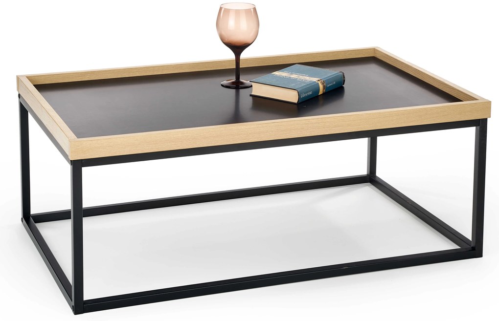 Čierny konferenčný stolík VENTUO LINEAR