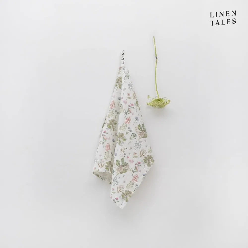 Ľanová utierka 45x65 cm White Botany – Linen Tales