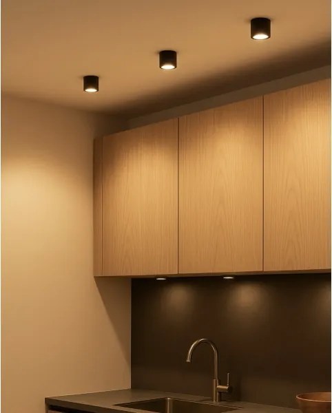 LED bodové svietidlo LED/5W/230V 3000/4000/6400K pr. 7,5 cm čierna
