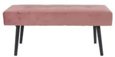 Lavice SKIBY čalouněná, růžový samet House Nordic 1401006