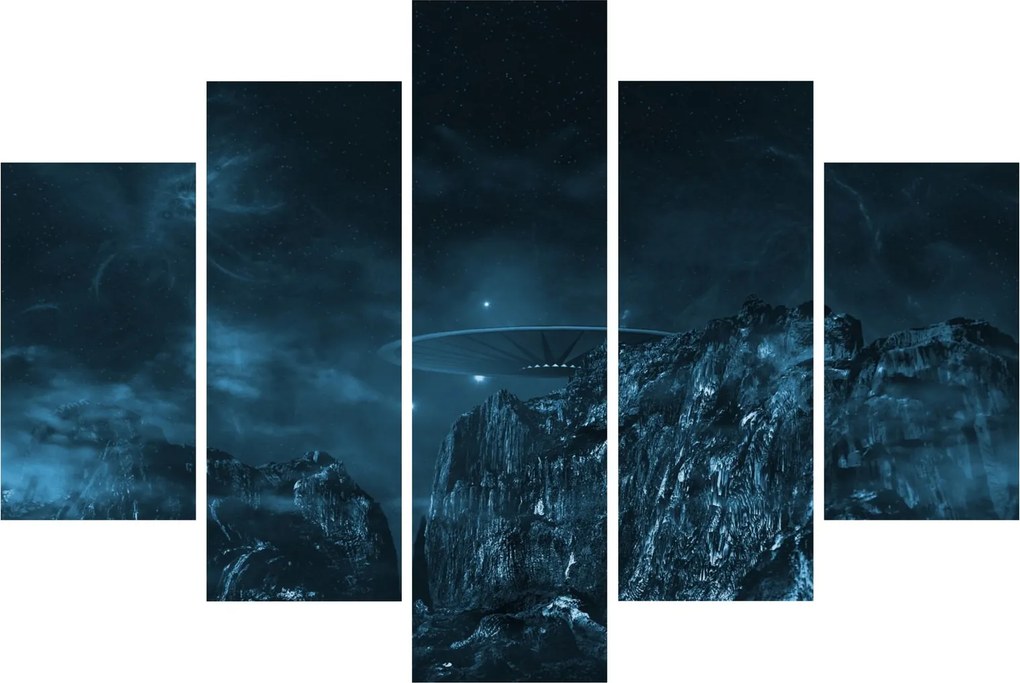Obraz - Mimozemská misia (150x105 cm)