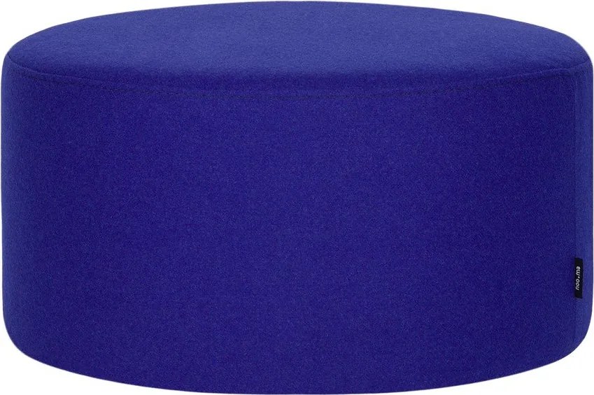 Modrý vlnený taburet Folk – noo.ma