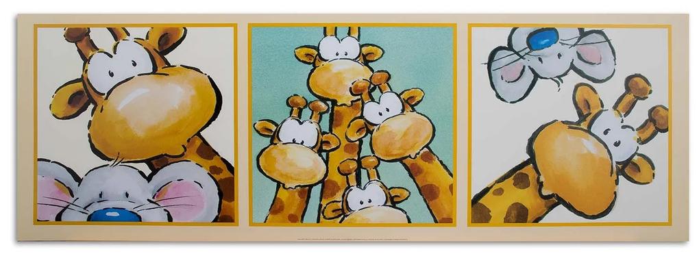 Gario Obraz na plátne Žirafa a myš Rozmery: 90 x 30 cm