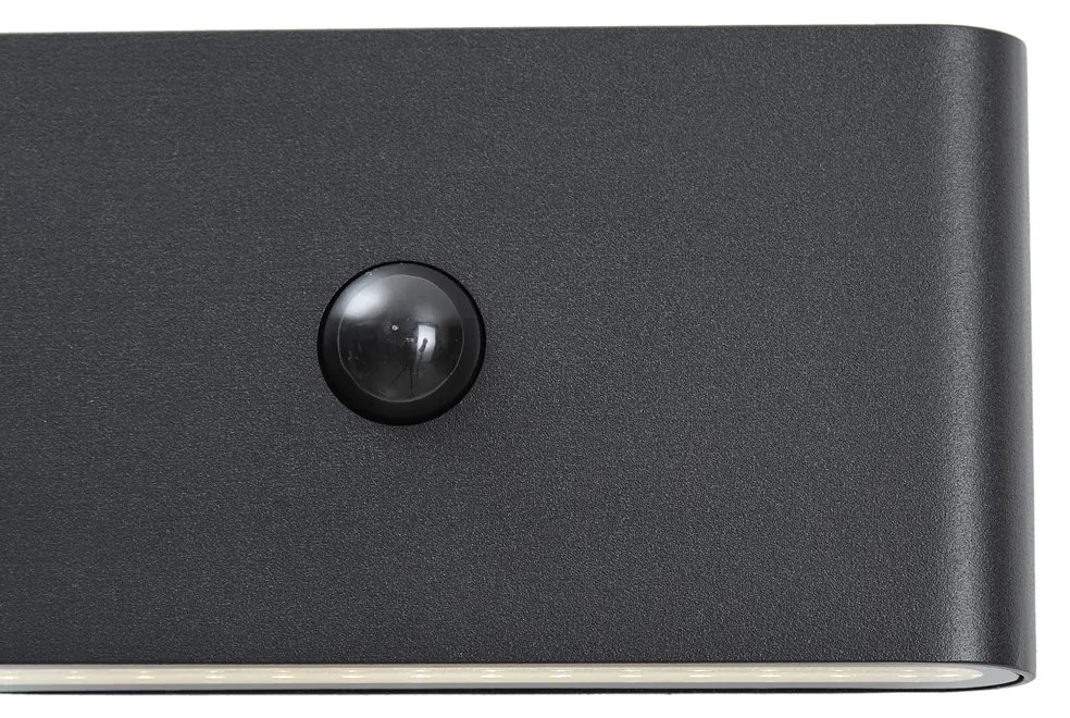 Nástenné svietidlo čierne 4-krokový senzor magnetické vrátane LED nabíjateľné - Batt