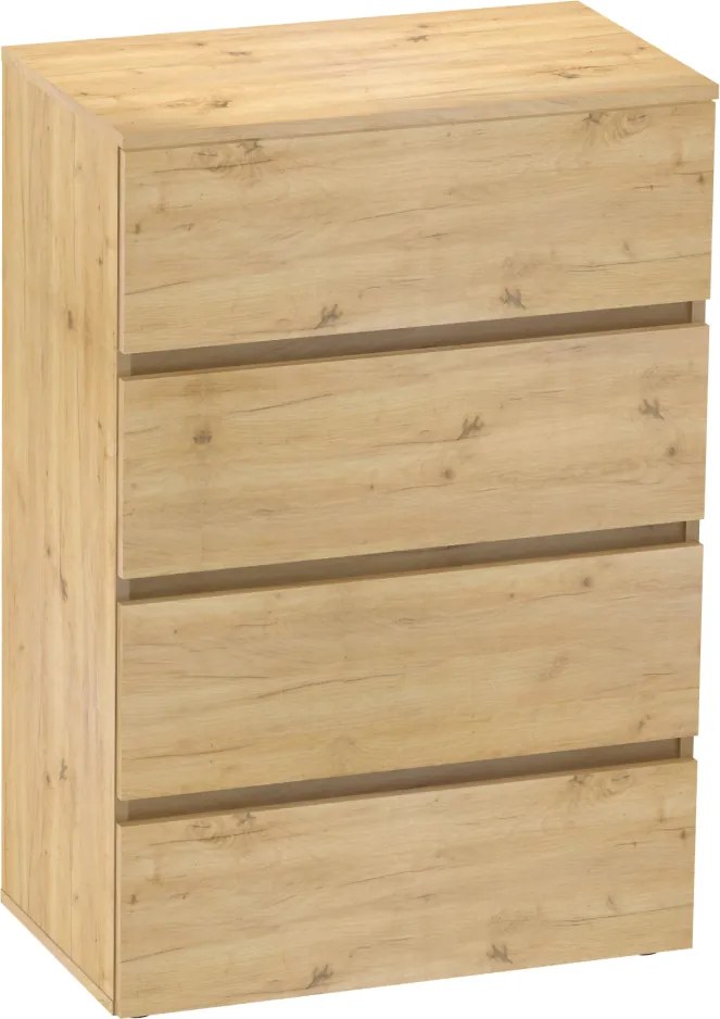 Komoda PARMAD, remeselne spracovaný dub