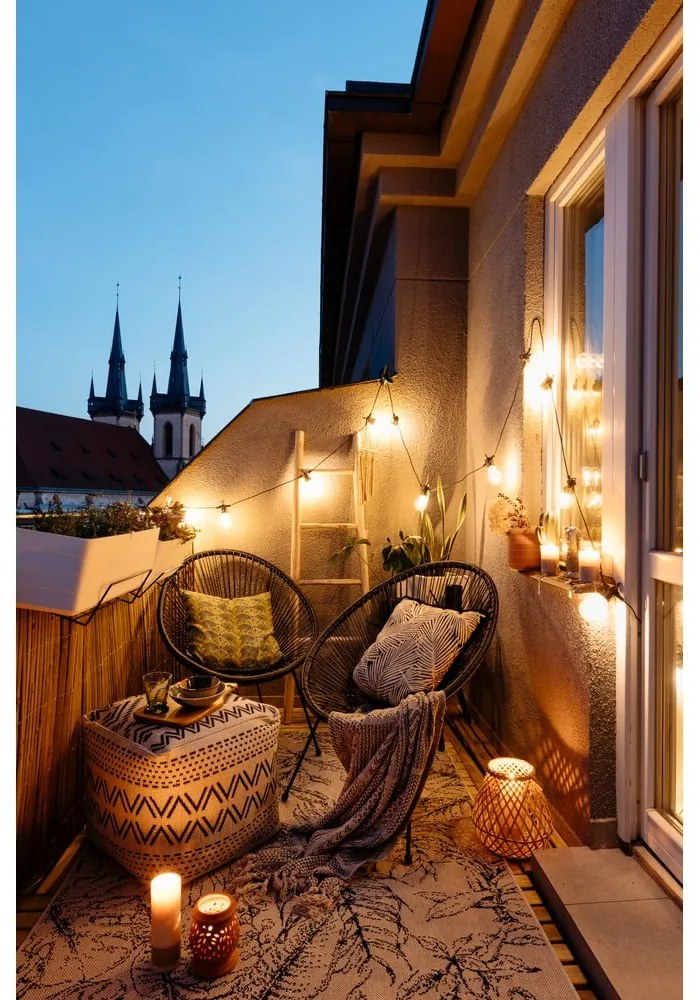 Čierne záhradné kreslo z umelého ratanu Bonami Selection Avocado