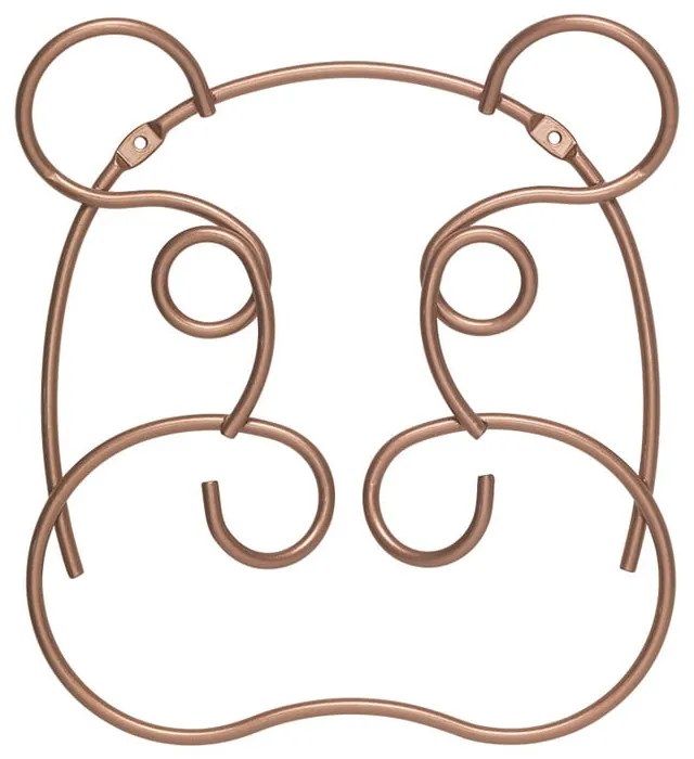 Nástenný oceľový háčik v medenej farbe Hippo – Metaltex