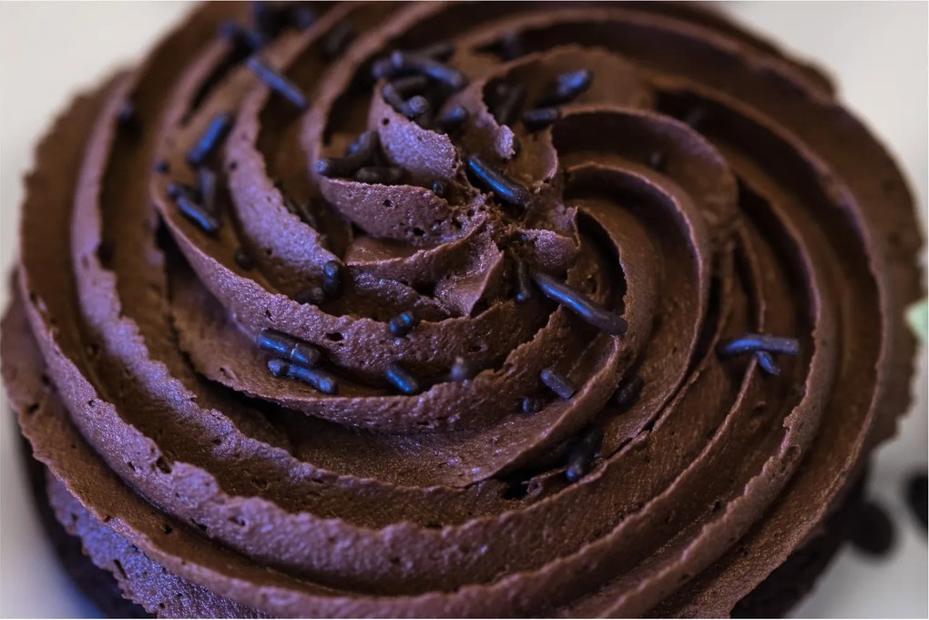 Obraz - Čokoládový Cupcake (90x60 cm)