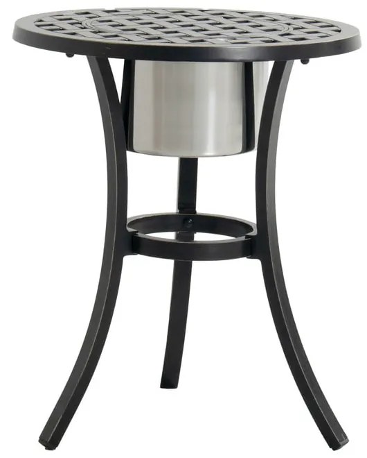 Hliníkový okrúhly záhradný odkladací stolík ø 54,5 cm Rosario – Hartman