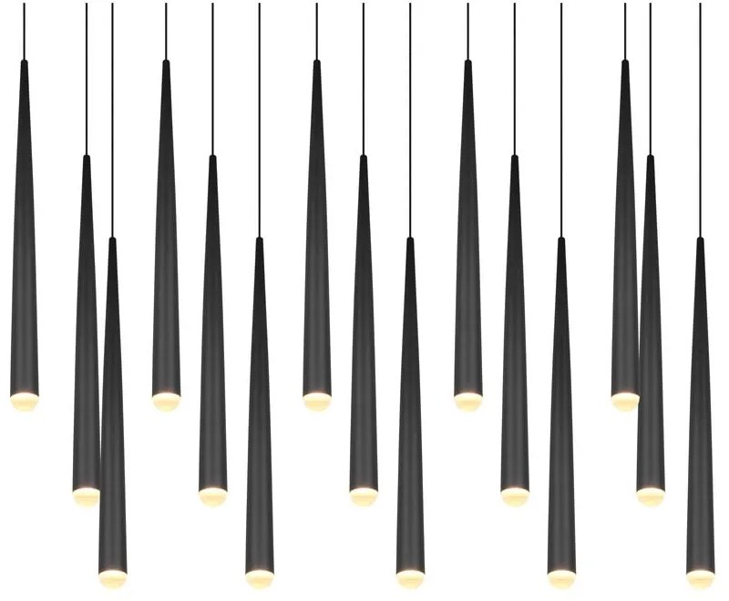 Čierne LED závesné svietidlo Cala – Trio Select