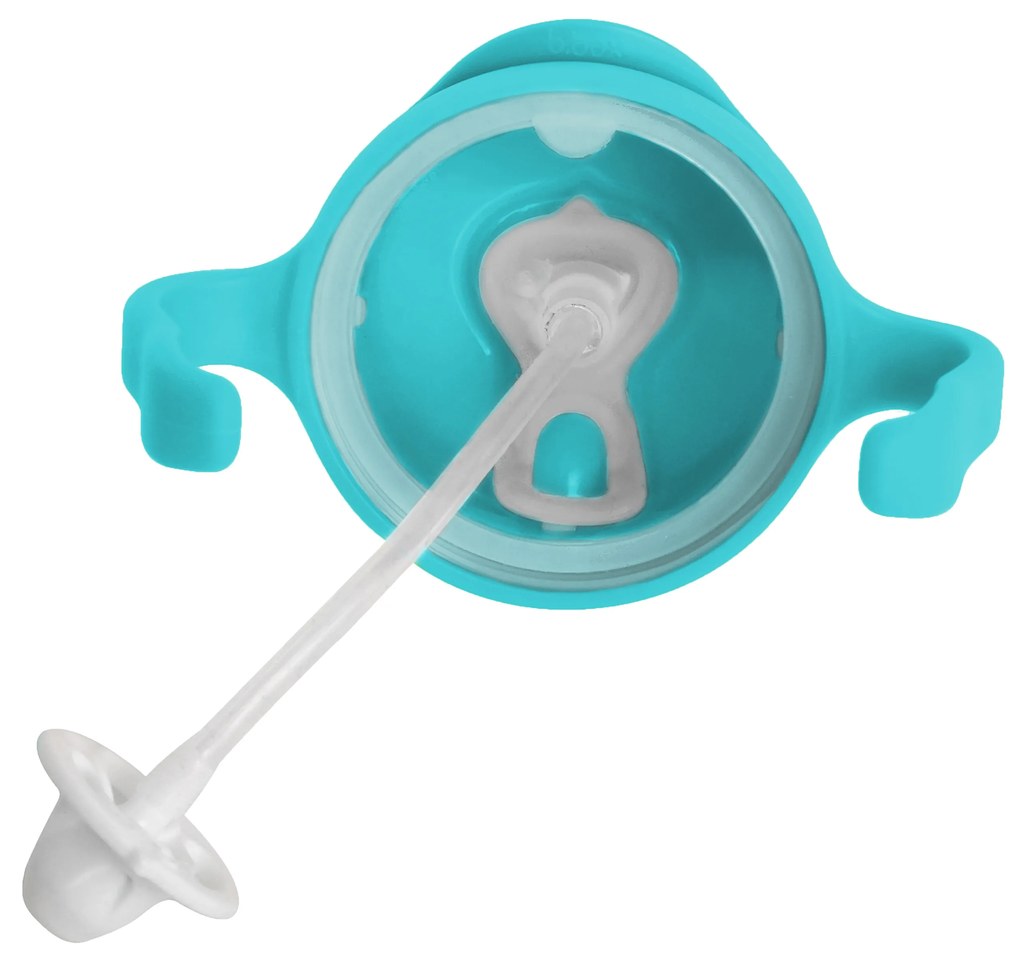 Hrnček so slamkou - aqua 240 ml