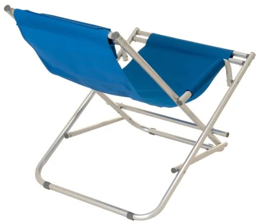 Skladacia stolička, hliníková, modrá