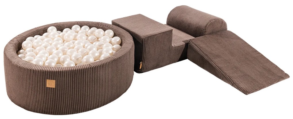 Bazénová zostava Corduroy Brown, 90x30 cm