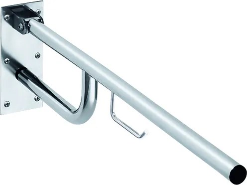 Bemeta Design HELP: Madlo, 760 mm, s držiakom TP, sklopné, bez krytky, nerez, lesk - 301102771