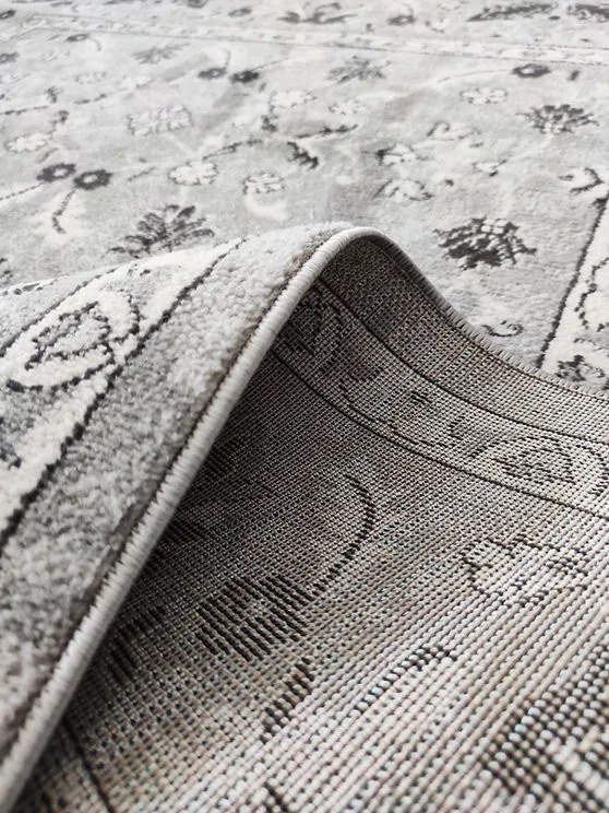 Berfin Dywany, Kusový koberec Alfa New 7206 Grey, 160x220, šedá, obývacia izba