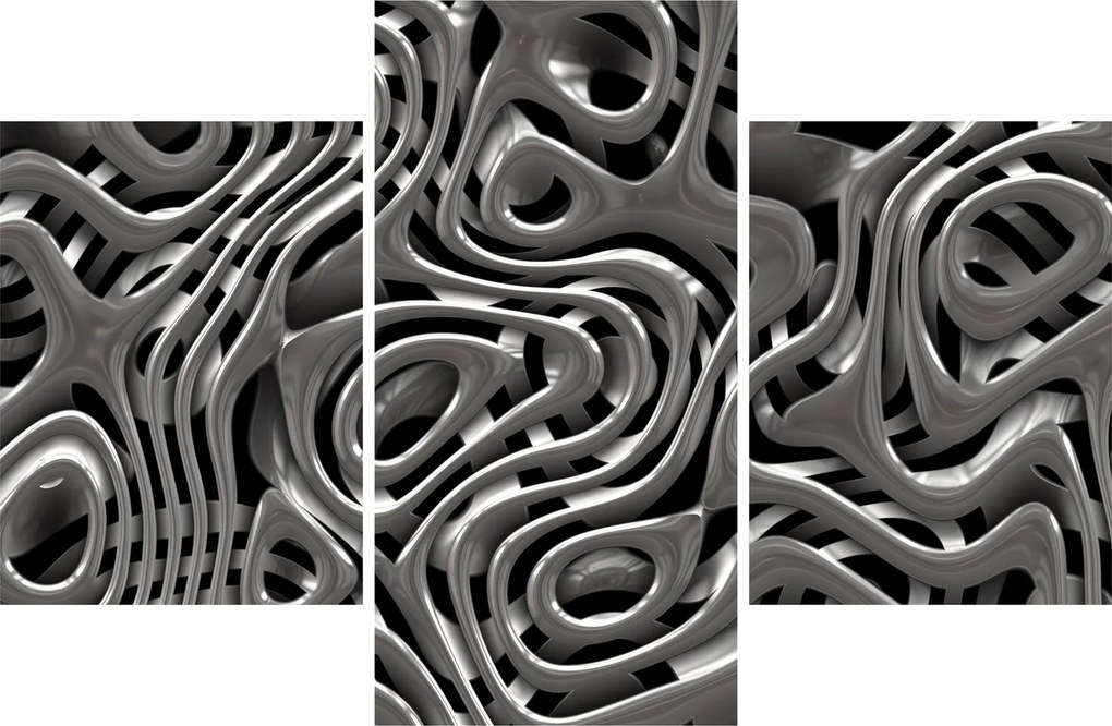 Obraz - Metalická abystrakcia (90x60 cm)