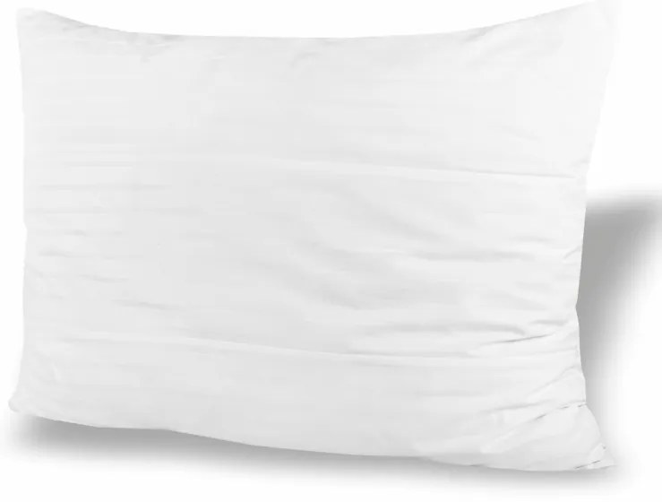 Vankúš damaškový prešitý biely 70x90 EMI