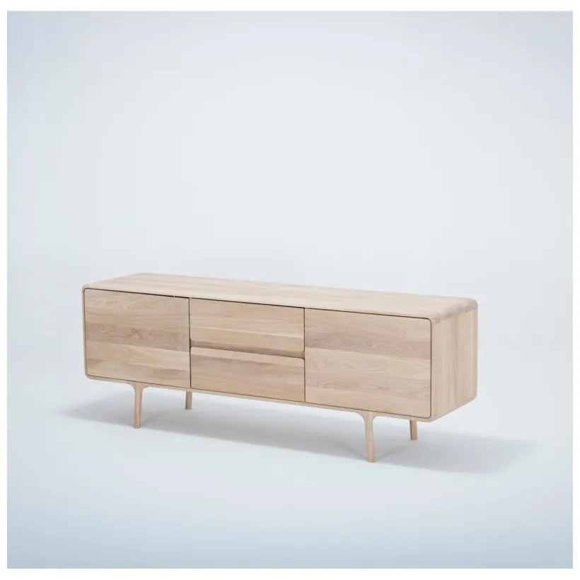 TV komoda z masívneho dubového dreva Gazzda Fawn