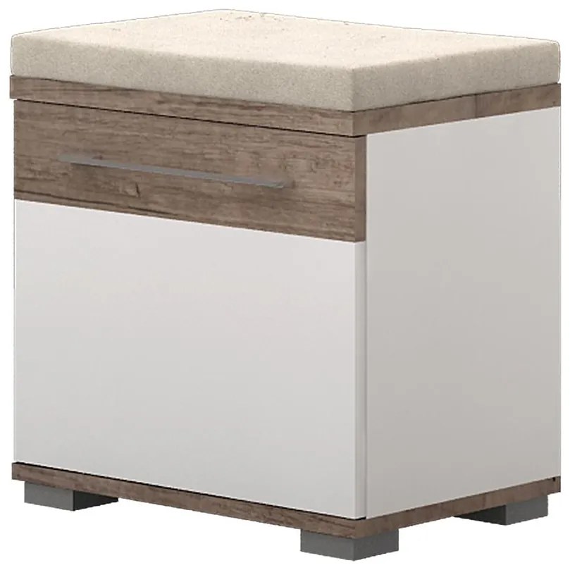 Skrinka na topánky Azur K1 Dark Nebraska/White