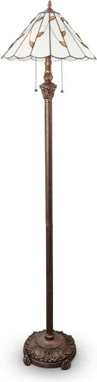 Brilagi - Tiffany vitrážová stojacia lampa FOLIA 2xE27/60W/230V
