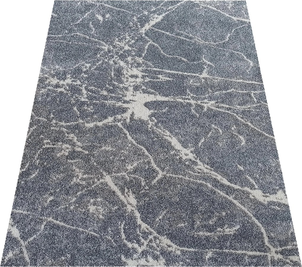 DY Sivý abstraktný koberec Vista 07 Rozmer: 300x400 cm