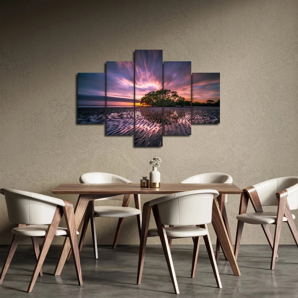 Obraz stromu na pláži (150x105 cm)