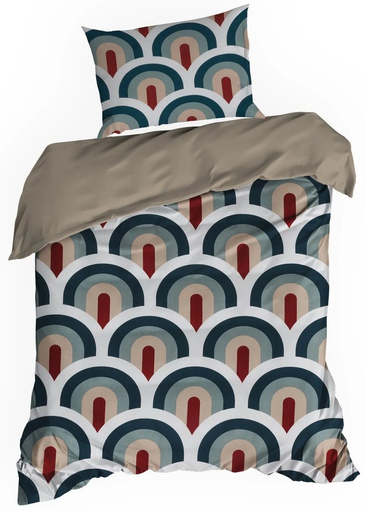 BAVLNENÉ OBLIEČKY ELLA08 200X220 CM, 2 KS 70X80 CM VZOROVANÉ