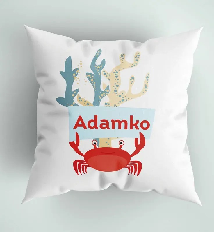 interesi Vankúš s menom Krab 40x40 cm