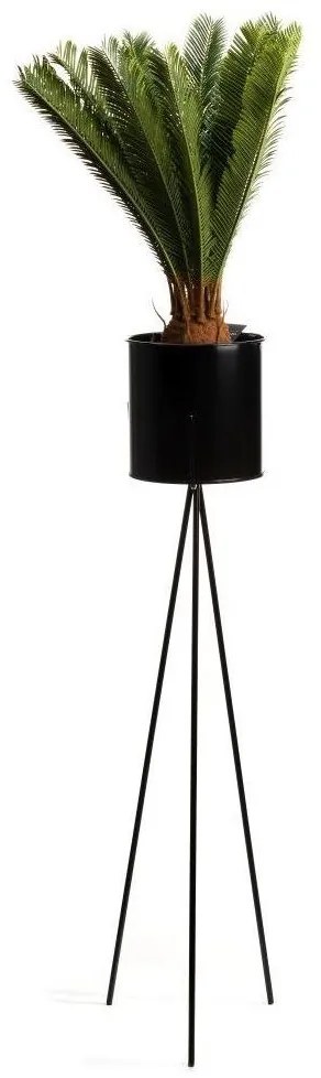 Stojan na kvety TRIPOD 110x25 cm čierna