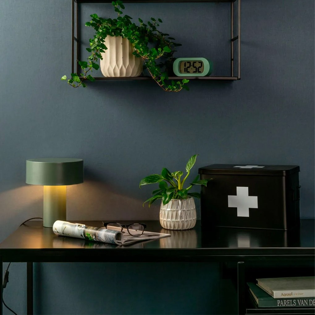 Stolná lampa Tubo zelená 23 cm