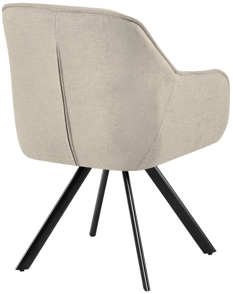 Jedálenská stolička Pettuli látka - krémová