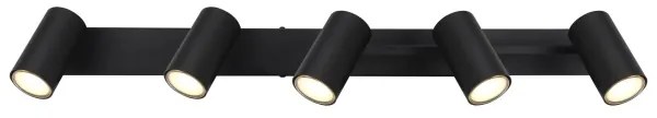 Globo 57911-5B - Bodové svietidlo ROBBY 5xGU10/35W/230V čierna