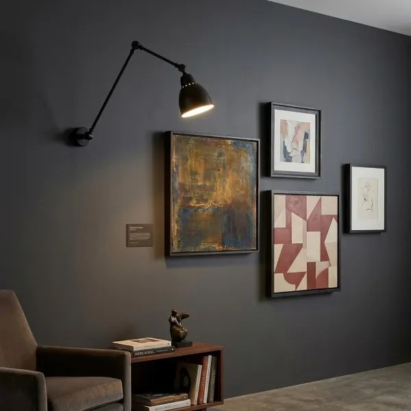 BRILAGI - Nástenná lampa QUILL 1xE27/40W/230V 83 cm čierna