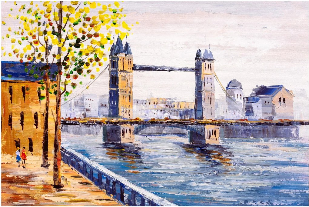Obraz - Maľba mesta (90x60 cm)