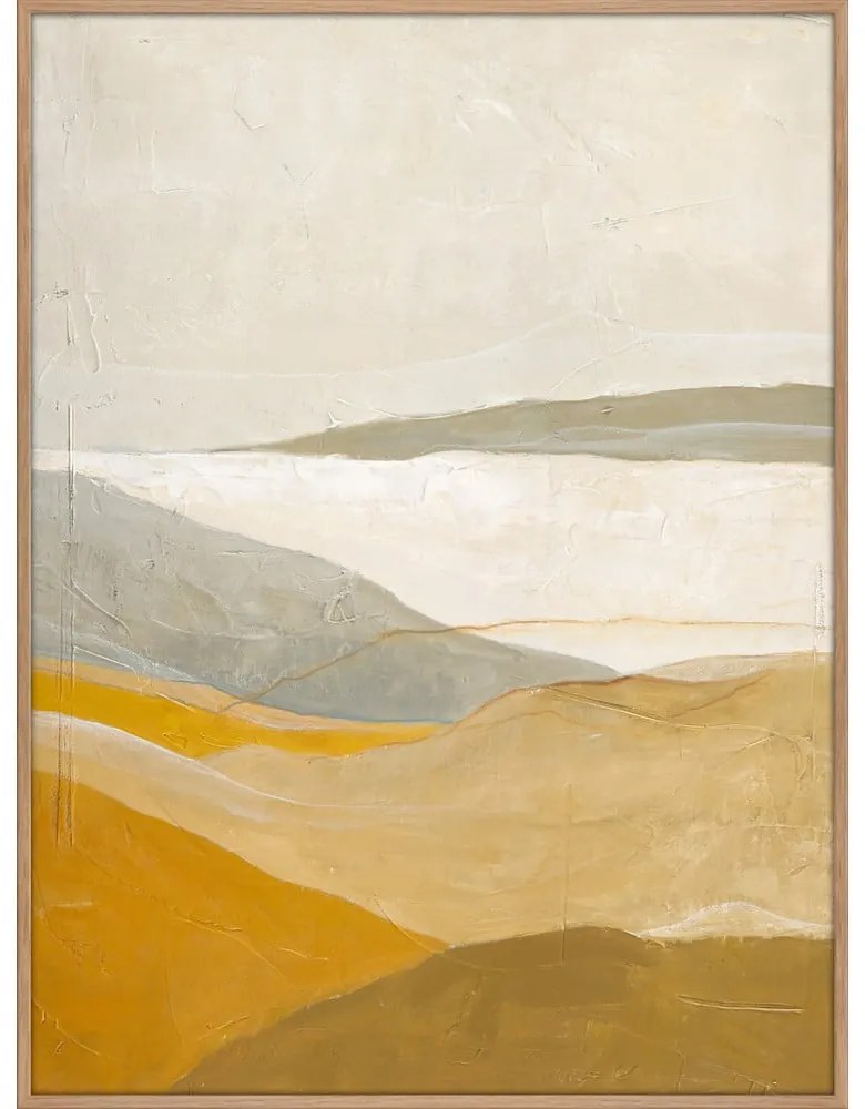 Ručne maľovaný obraz 90x120 cm Yellow Field – Malerifabrikken
