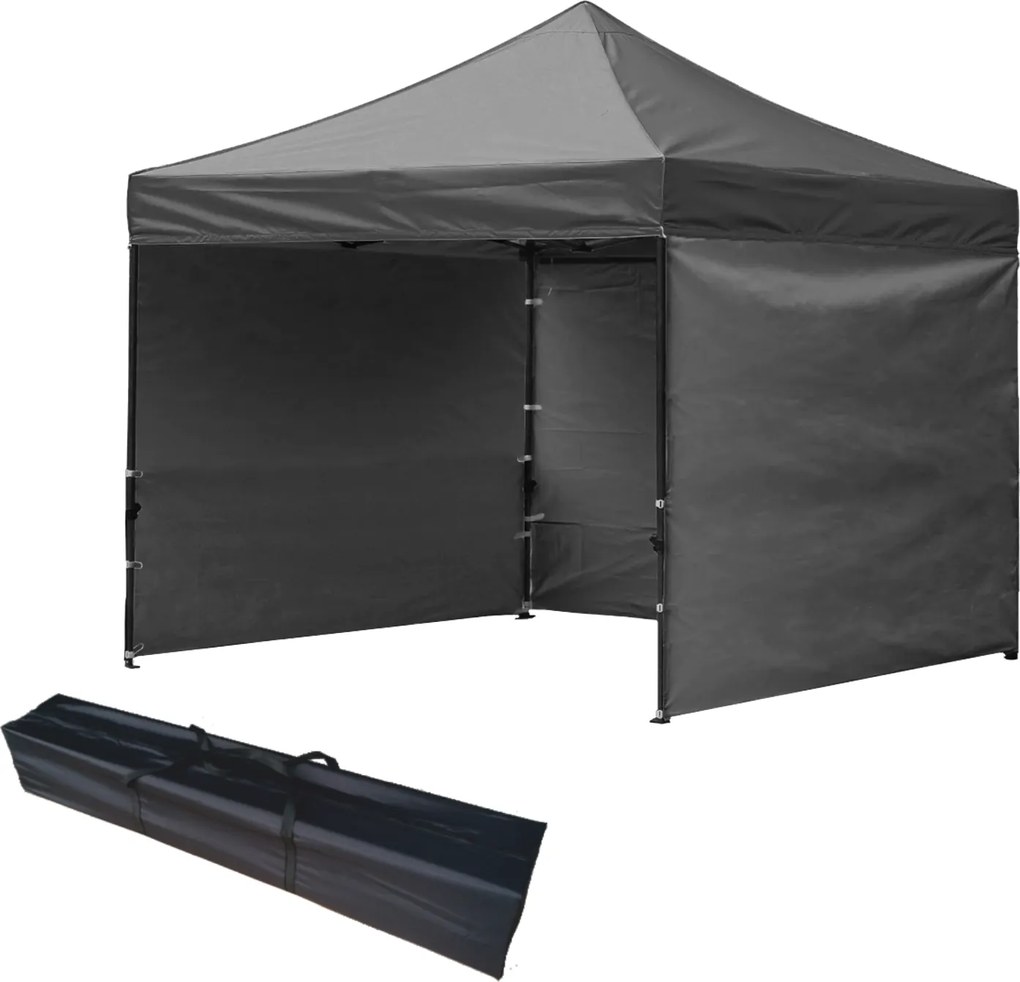 GARDEN LINE Nožnicový stan 3×3 m NAM9031 – záhradný a komerčný pavilón, sivý