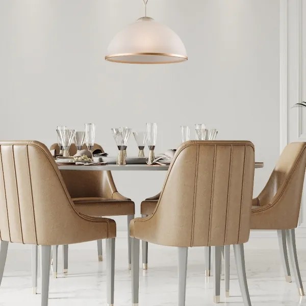 Brilagi - LED Luster na tyči ANTICO 1xE27/60W/230V biela patina