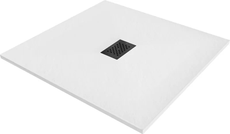 Mexen Hugo štvorcový sprchový kút SMC 100 x 100 cm, biely, čierny kryt - 42101010-B