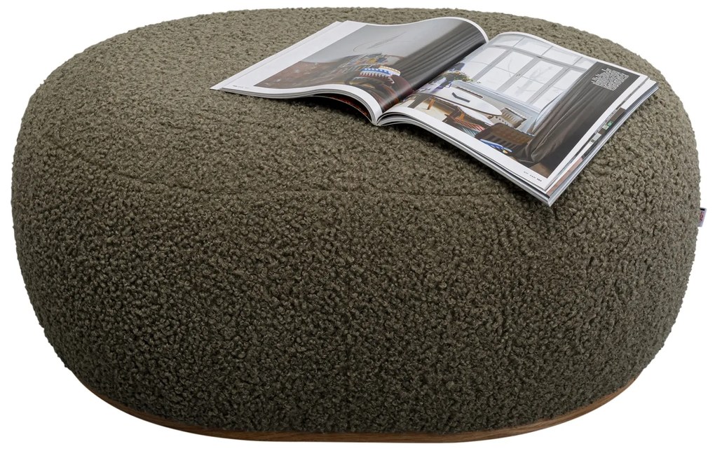 Pebble Boucle taburetka zelená