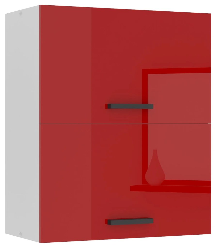 Kuchynská skrinka Belini Premium Full Version horná 60 cm červený lesk