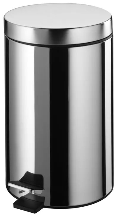 BISK Erga Basic, odpadkový kôš guľatý 5l, leštená oceľ, ERG-05896