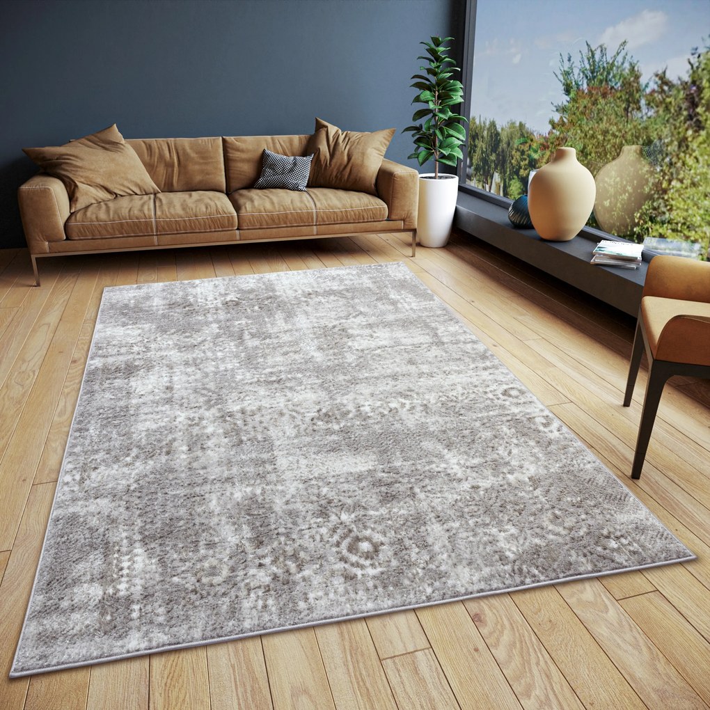 Hanse Home, Kusový koberec Shine 105923 Style Grey Beige, 57x90, šedá, obývacia izba