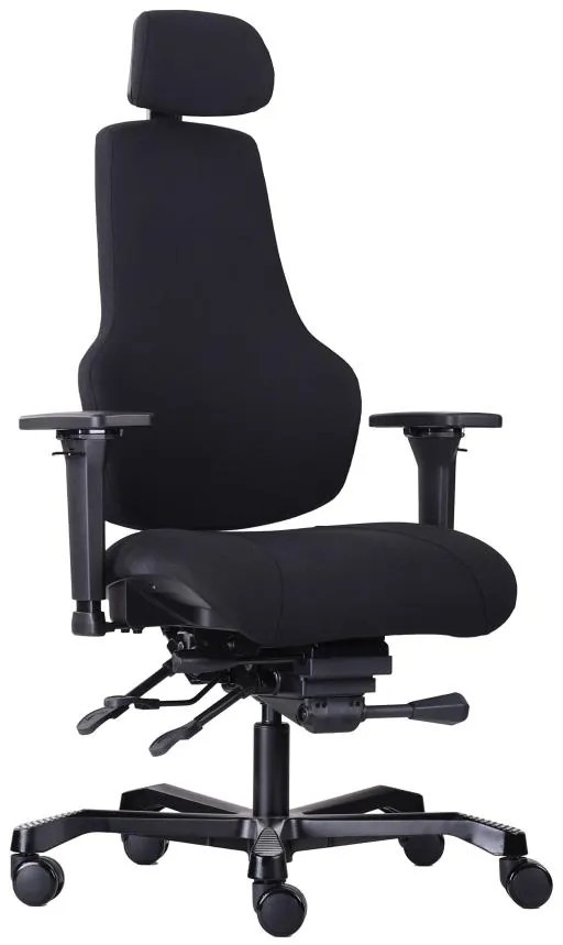 ANTARES Záťažová kancelárska stolička TAMPA 24/7 24H čierna