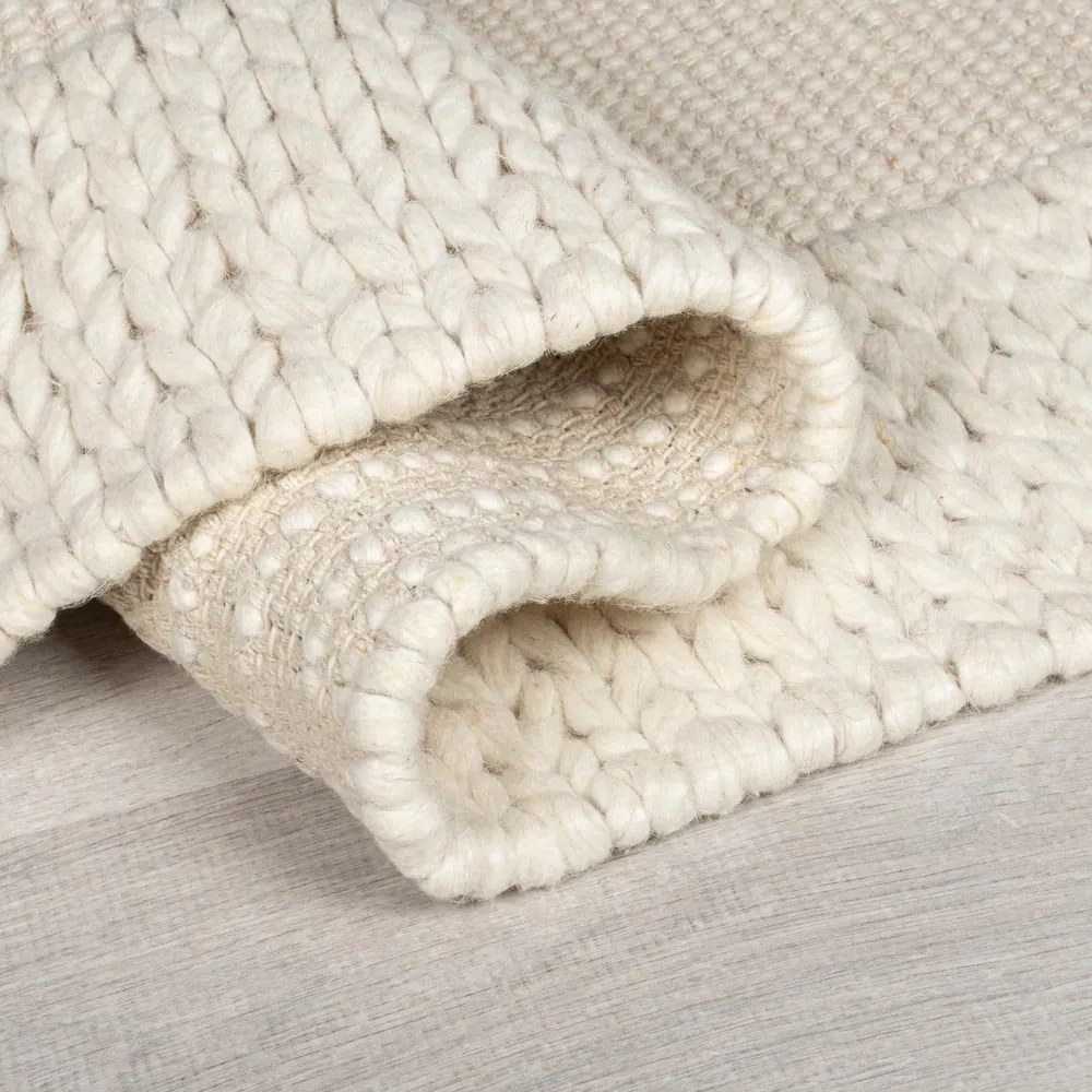 Béžový vlnený koberec 170x120 cm Rue - Flair Rugs