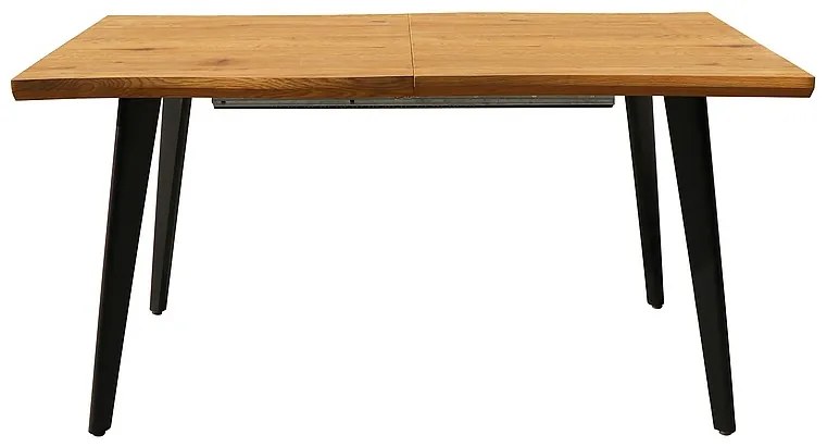 Rozkladací jedálenský stôl 150-210 cm Faustina (dub artisan + čierna) (pre 8 a viac osôb). Vlastná spoľahlivá doprava až k Vám domov. 1050175