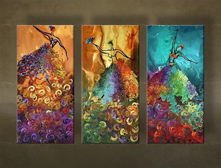 Maľovaný obraz na stenu TANEČNICE