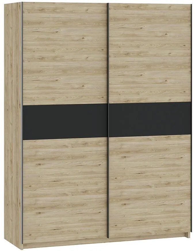 Skriňa Berno 150 jackson hickory/antracyt