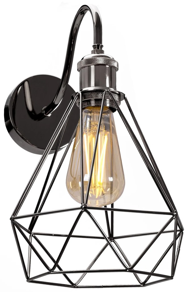 Nástenná lampa Olava čierna